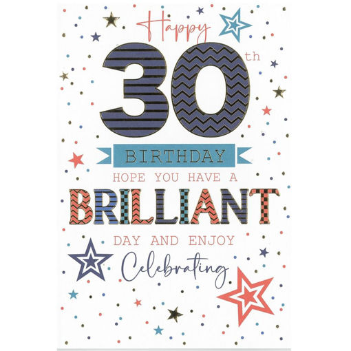 Picture of HAPPY 30TH BIRTHDAY HOPE YOU HAVE A BRILLIANT DAY